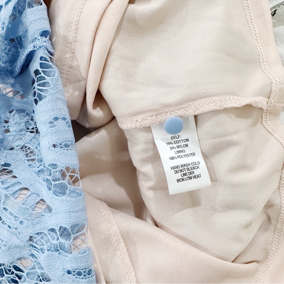 Lulus Steal a Kiss Light Blue Lace Dress Open Back Halter Mini Sheath Size Small - Picture 10 of 11